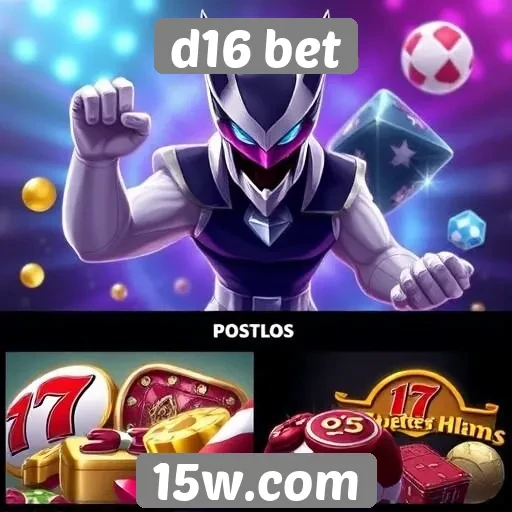 Variedade de jogos disponíveis na d16 bet